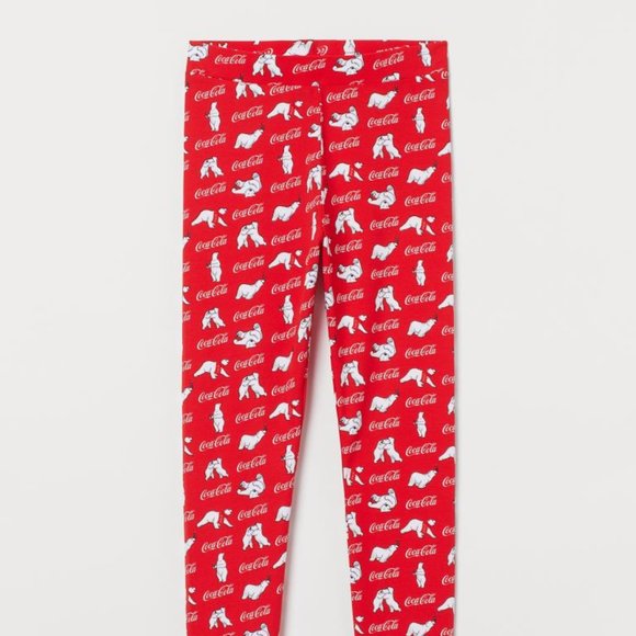 Womans Coca-Cola Polar Bear Printed Leggings NWT - Picture 1 of 2